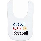 ChalkTalkSPORTS Baseball Baby & Infant Bibs | Soft Microfiber Baseball Baby Bibs