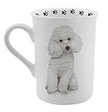 Dimension 9 Poodle Coffee Mug, White