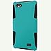 Huawei Raven LTE Case, Allmet Premium Durable Rugged Impact Protective Rubberized Slim Hybrid Case Cover For Huawei Raven LTE H892L (Teal+Black)