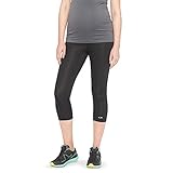 C9 Champion Maternity Under the Belly Capri Legging (Medium, Ebony)