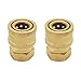 Twinkle Star Pressure Washer Brass Quick Coupler Fittings,1/4 Inch Quick Coupler Female NPT Socket,Set of 2,TWIS251