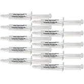 White Teeth Global 10 Syringes (3ml) New Strongest 44% Carbamide Peroxide Teeth whitening Gel (Mouth Trays NOT Included)