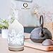 KOKO AROMA Essential Oil Diffuser Aromatherapy Humidifier: Best Floral Ceramic Infuser 120mL 7 Color LED NightLights Cool Mist Air Defuser Auto Shut-Off for Home Office Bedroom Baby Yoga
