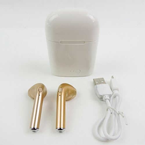 idooka Bluetooth Wireless Ear Pod Headphones With Charging Case (Gold)