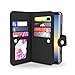 Gear Beast Galaxy Note 8 Wallet Case, Flip Cover Dual Folio Case Slim Protective PU Leather Case 7 Slot Card Holder Including ID Holder Inner Pockets Wristlet for Men and Women