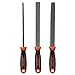 KSEIBI 311695 High Carbon Rasp File Set W Rubber Soft Handle Quality 3Pcs Wood File Set 8 Inch