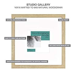 MCS Studio Gallery Frame, Natural Woodgrain, 16 x