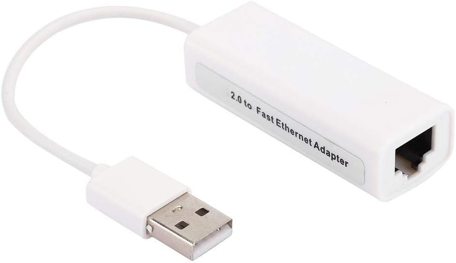 Cuifati USB 2.0 Ethernet Adapter RJ45 White ABS RTL8152B Chip Plug Play Network