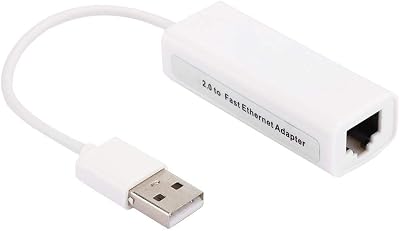 Cuifati USB 2.0 Ethernet Adapter RJ45 White ABS RTL8152B Chip Plug Play Network