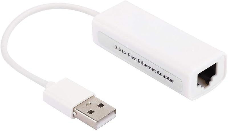 Cuifati USB 2.0 Ethernet Adapter RJ45 White ABS RTL8152B Chip Plug Play Network