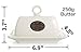 Butter Dish with Lid Handle Cover, 6.9 Inch Ceramic Keeper, Cream White