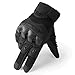 JIUSY Touch Screen Military Rubber Hard Knuckle Tactical Gloves Full Finger Airsoft Paintball Outdoor Army Gear Sports Cycling Motorcycle Riding Shooting Hunting Size Large Black