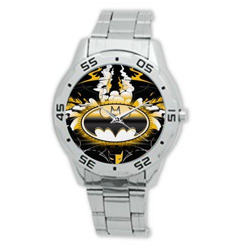 Custom Batman Analogue Stainless Steel Men's Watch GPT40 Amazon.co.uk
