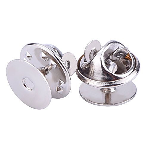 eBoot 25 Pieces Tie Tacks Blank Pins with Clutch Back