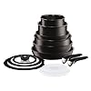 Tefal-L6509042-Ingenio-Expertise-Non-Stick-Induction-Expertise-Cookware-Set-13-Pieces-Black Tefal Ingenio Expertise Pots & Pans Set, 13 Pieces, Stackable, Removable Handle, Space Saving, Non-Stick, Induction…