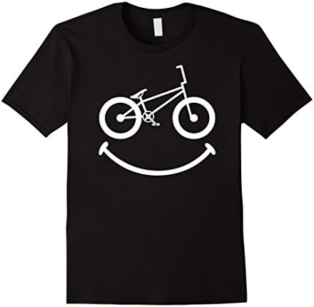 Mens BMX Shirt: Smile Funny Love Bike Rider Gift T-Shirt 2XL Black