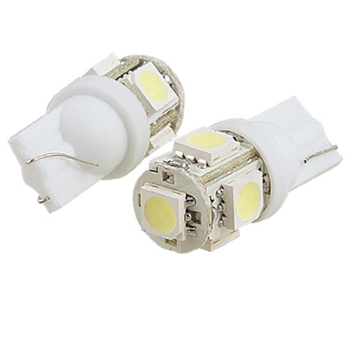 uxcell 2 pcs LED 5 SMD 168 194 2825 HID White Bulbs For License Plate Lights