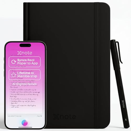 Photo 1 of XNote Smart Pen & Notebook Starter Set – AI-Powered Digital Note Taking, Real Paper Writing Syncs to App, Bluetooth Smart Notebook, 17-Hr Battery, Official Bundle with 5 Ink Refills