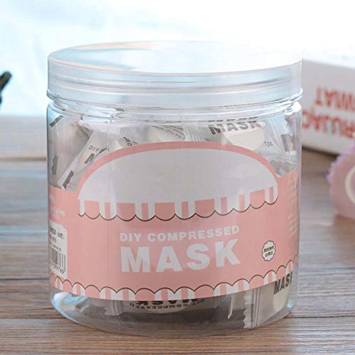 Facial Mask, 60pcs/bag Disposable Cotton Facial Mask, Compressed Face Mask Diy Facial Compressed Masque Mask Paper Face Skin Care Friendly Natural Cotton Mask for Women Lady Girls - Thumbnail 7