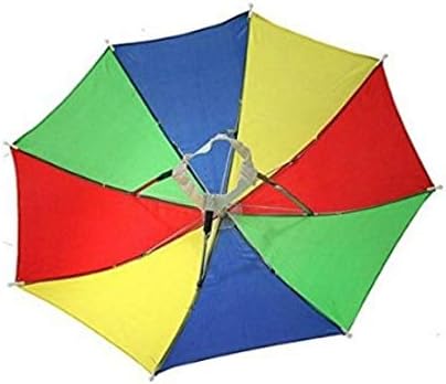 Fabric Novelty Sun Umbrella Hat (Multicolour)
