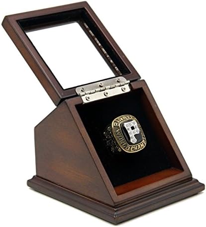 PIT 1979 Pirates Baseball Championship Ring with Wooden Display Case - Size 11