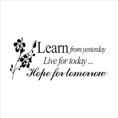 Inspirational Quote Word Learn Live Hope Home Decal Vinyl Diy