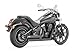 Vance & Hines Twin Slash Staggered Exhaust Black 48397