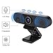 EMEET C980 Pro 3 in 1 HD 1080P Webcam with 2 Speakers, 4 Microphones, Noise Reduction, Plug & Play, Webcam Cover