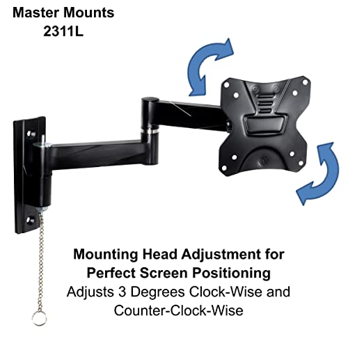 Master Mounts 2311L Locking RV TV Mount Lockable Full Motion TV Wall