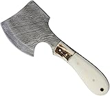 Marbles Damascus Hatchet Smooth Bone MR826D