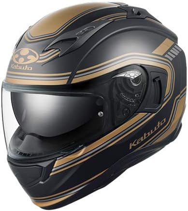 Amazon Co Jp Ogk Kabuto Kamui 3 Kamui3 Classic Flat Black Gold Small Full Face Helmet Car Bike Products