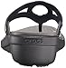crocs Women's Sanrah Beveled Circle Sandal, Navy/Graphite, 8 M US