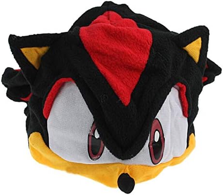 fxwl plush toy Sonic The Hedgehog Fleece Shadow Cosplay Cap Anime Beanie Plush Hat For Kids Teens Adults
