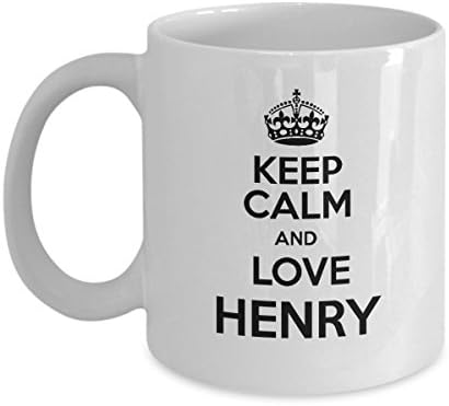 Wonderful My Favorite Person Mug - Keep Calm And Love HENRY Coffee Mug - Personalized Gifts For Men or Husband - Christmas, Birthday idea for HENRY Boyfriends - 11oz White tea cup