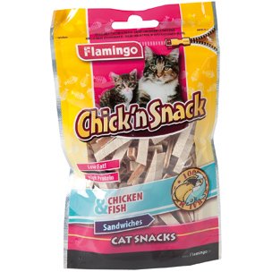 Flamingo лакомства для к chink'n snack бутербродики 85г (упак 12шт) (5400274943082)