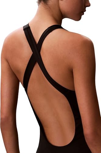 Maillot de Bain Une pièce Dos échancré LV00Q61219 pour Femme, Noir (Noir), M