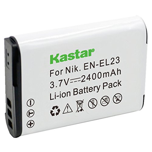 Kastar Battery for Nikon EN-EL23, ENEL23 MH-67 and Nikon Coolpix P600, P610 S810c, P900 Digital Cameras
