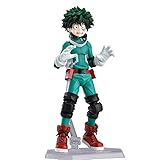 Bowinr My Hero Academia Figma Action Figure, Izuku Midoriya Todoroki Shoto Katsuki Bakugou Vinyl Figure Collectible PVC Figure for Kids Teens and Anime-Fans(Izuku Midoriya)