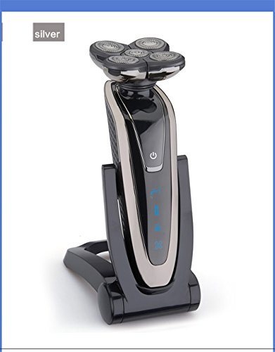 Electric Shaver Washable Rechargeable Rotary Razor 5D Floating Blades Beard Trimmer Gold