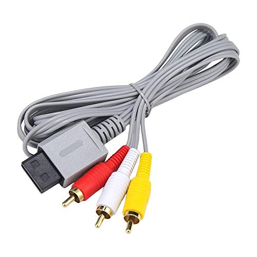 SSIOIZZ 3 In 1 Wii AC Power Adapter + Composite Audio Video Cable And