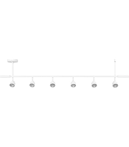 8 Light Track Lighting Fixtures Ceiling, Matte Black Kichen Track No GU10 Bulb - View #2