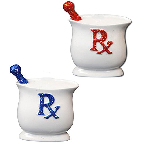 Pharmacist Red Female Personalized Christmas Tree Ornament