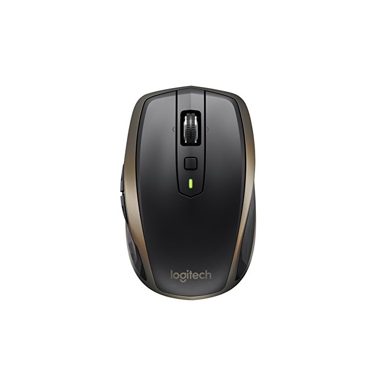 Logitech MX Anywhere 2 Wireless Mouse – Use On Any Surface, Hyper-Fast Scrolling, Rechargeable, for Apple Mac or…