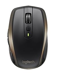 Logitech MX Anywhere 2 Wireless Mobile Mouse   Track en cualquier superficie, dispositivos Bluetooth o conexión USB, easy-switch hasta 3, desplazamiento ultrarrápido   Meteorito   910   005229