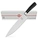 Issiki Cutlery Chef Knife 8-Inch Gyuto Directed by Japanese, High-Carbon Stainless Steel Blade with Prolonged Sharpness, Pakkawood Ergonomic Black Handle, Impressive Deluxe Package