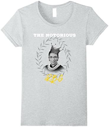 Womens Notorious RBG Ruth Bader Ginsburg Supreme Court Justice Tee XL Heather Grey