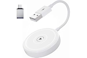 DODODUCK Wireless Adapter 2023 Upgrade Plug & Play Wireless Dongle Converts Wired to Wireless Fast and Easy Use Fit for Cars from 2015 (Apple Carplay)