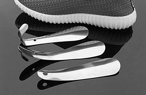 Shoe Horn, Shoe Horn for Men, Metal Shoe Horn, Shoehorn - 6 Inch Long Shoe Horn, Small Handled Shoehorns, 6 Inch Long Shoe Horn for Seniors,Men,Women, Shoe Helper Stick (2 Pack) - Thumbnail 4