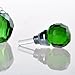 H&D HYALINE & DORA Green Vintage Crystal Empty Decor Mini Refillable Perfume Bottle