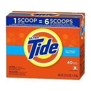 Tide Ultra Powder Laundry Detergent, 40 Loads, Clean Breeze, 56 oz
